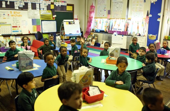 Students in classroom of George W. Nebinger School