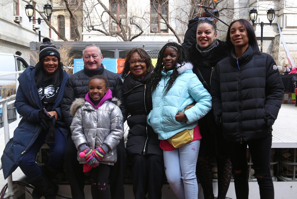 Mayor Kenney joins Councilwoman Blondell Reynolds Brown and the National Youth Foundation for the Girls Rally: Born to Make HERstory event on March 3.