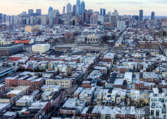 Aerial view of Philadelphia