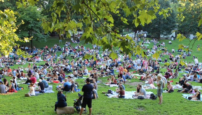 Shakespeare in Clark Park.