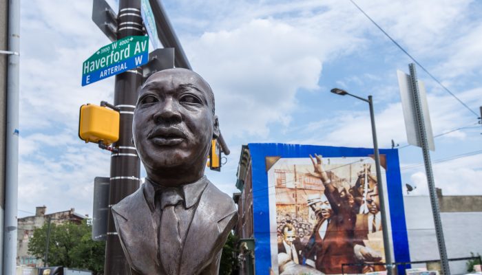 Estatua del busto de Martin Luther King Jr