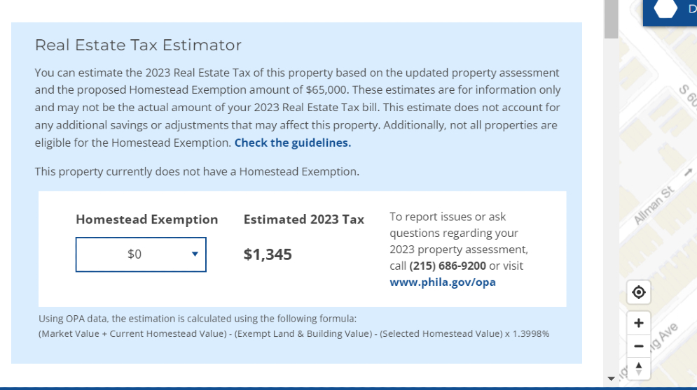 Estimate Your 2023 Property Tax Today Department Of Revenue City Of 