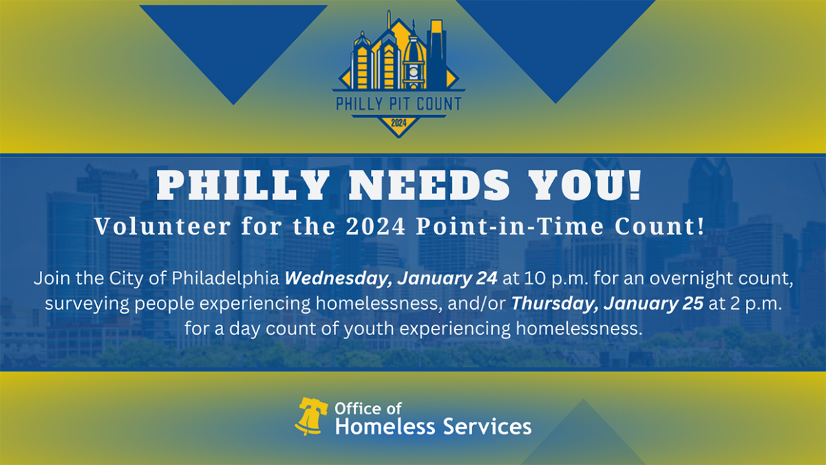 The January 2024 PIT Count Is Coming Up Office Of Homeless Services   PHILLY NEEDS YOU Facebook Cover 1200x676 