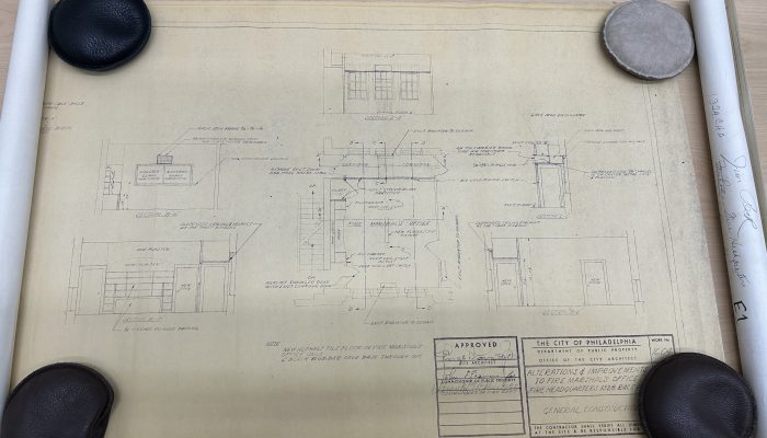 Record of an architectural diagram from the City of Philadelphia