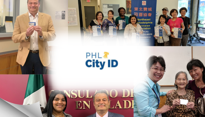 Collage of PHLCityID Partners and Staff