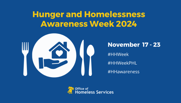 Hunger and Homelessness Awareness Week 2024